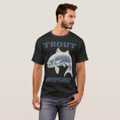 T-shirt Chuchoteur de truite drôle pêche (Devant entier)