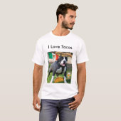 T-shirt chuck3_pitbull, j'aime des tacos (Devant entier)