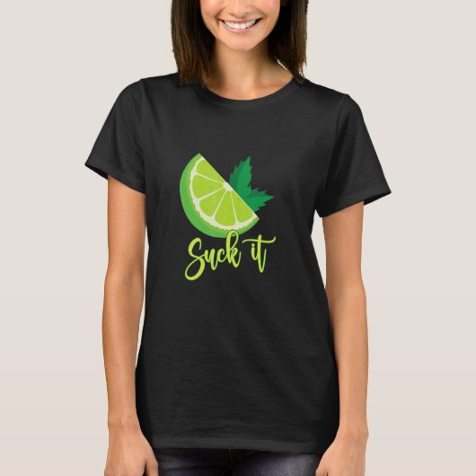 T-shirt Chuck It Mexicain Green Lime Slice Lemon Love 1 (Devant)