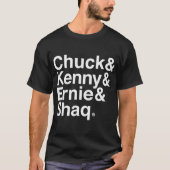 T-shirt Chuck Kenny Ernie Shaq - Pro Basketball (Devant)