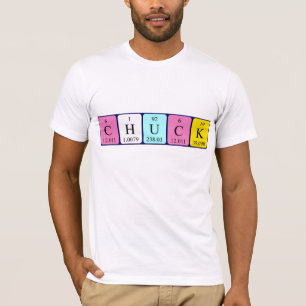 T-shirt Chuck nom de table périodique chemise