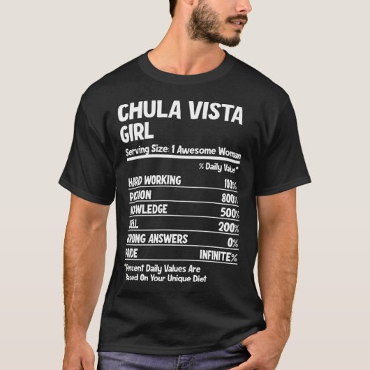 T-shirt Chula Vista Girl (Devant)