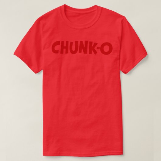 T-shirt Chunko en rouge (Design devant)
