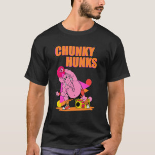 T-shirt Chunky Hunks Poids Bodybuilding Gym Fitnes