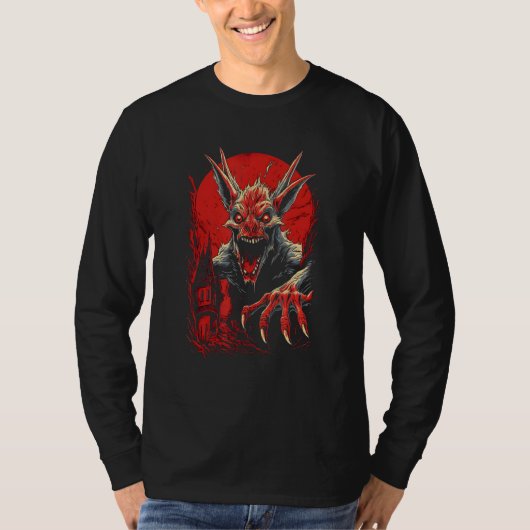 T-shirt Chupacabra The Goat Sucker by Haunted Horror Hallo (Devant)