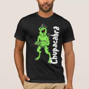 T-shirt Chupacabra vert avec la chemise de Cryptozoology