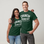 T-shirt Church Sound Guy Funny Church Audio Techs (Unisexe)