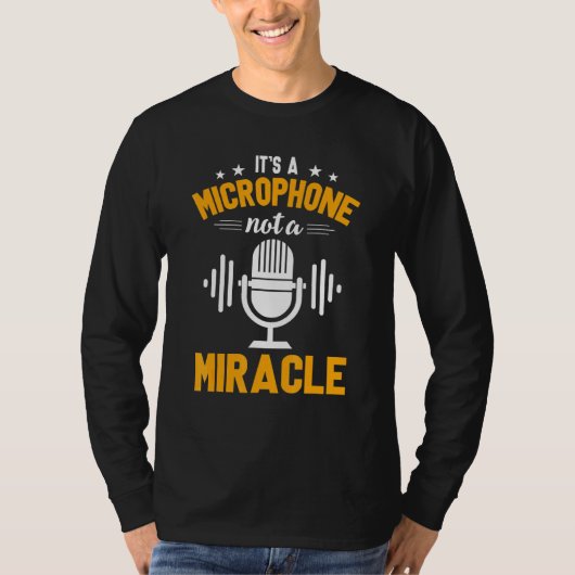 T-shirt Church Sound Guy Microphone Audio Tech Engineer (Devant)