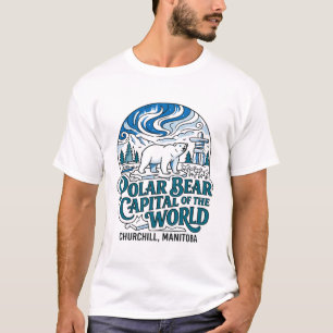 T-shirt Churchill Manitoba Capitale Mondiale de l'Ours Pol