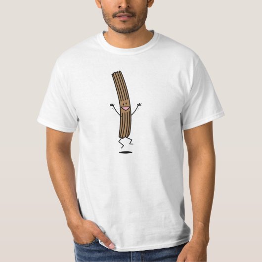 T-shirt Churro sautant encourageant (Devant)