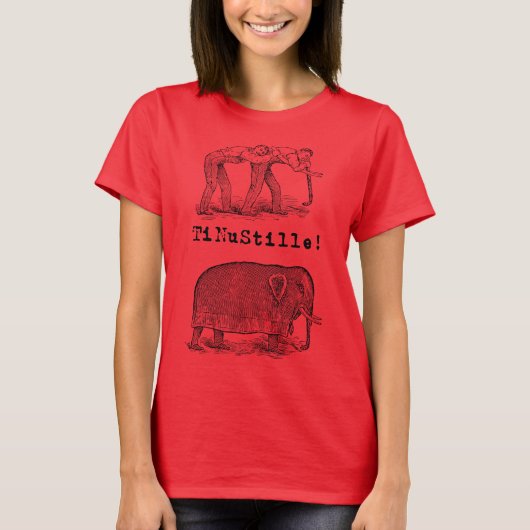 T-shirt "chut..." (dame) (Devant)