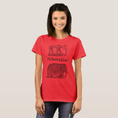 T-shirt "chut..." (dame) (Devant entier)