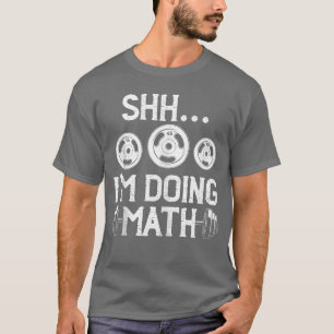 T-shirt Chut je fais des maths Drôle de fitness salle de s