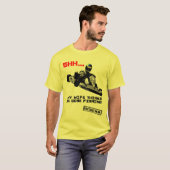 T-shirt Chut… Mon épouse pense que j'ai la pêche allée (Devant entier)