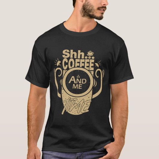 T-shirt Chut... Temps café et moi (Devant)