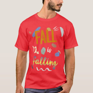 T-shirt Chute artistique et mignonne automne s'amuse autom