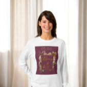 T-shirt Chute En Amour Bourgogne Fleurs D'Automne