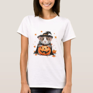T-shirt Chute Halloween Witch Guinée porc