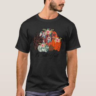 T-shirt Chute Leopard Citrouille C'est Chute Y'all Leopard