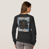 T-shirt Chute Remercieuse et bienheureuse longue manches f (Dos entier)