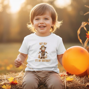 T-shirt Chute Scarecrow mignon Anniversaire