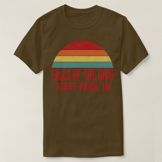 T-shirt Chutes de l'Ohio State Park Indiana (Design devant)