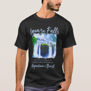 T-shirt Chutes d'Iguazú Cascade Voyage Iguazu Brésil Argen