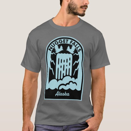 T-shirt Chutes Nugget Alaska (Devant)