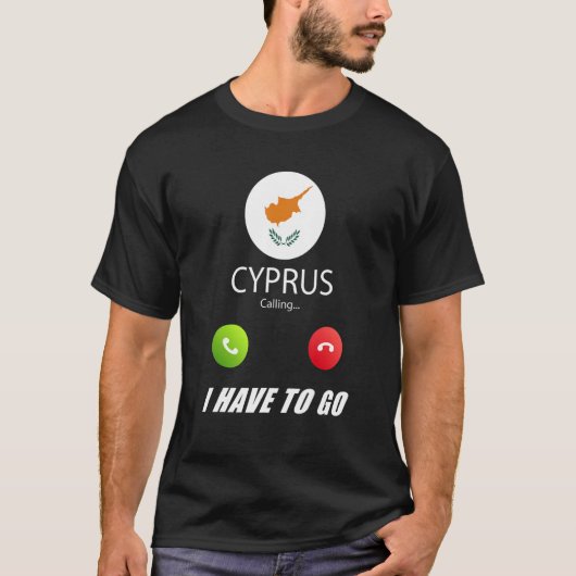 T-shirt Chypre Drapeau Souvenir Chypre Appelle (Devant)