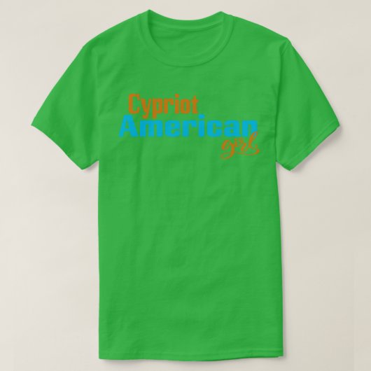 T-shirt Chypriote américaine fille 3 (Design devant)