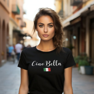T-shirt Ciao Bella salue : Inspiré par l'italien
