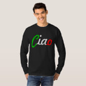 T-shirt Ciao Italian Greeting Italy Language Tee (Devant entier)