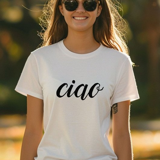 T-shirt Ciao, Italie moderne