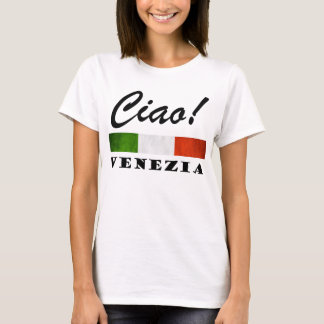 T-shirt Ciao ! Venise Tricolore Drapeau Italien Venise Ita