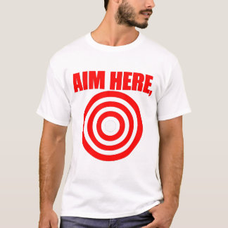 T-shirt Cible à Flèche au Centre de la Cible Voici le Desi