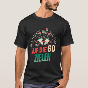 T-shirt Cible avec alcool et nicotine aux 60 fléchettes