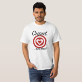 T-shirt Cible Cupidon Ici (Devant entier)