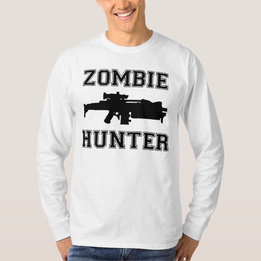 T-shirt Cible de chasseur de zombi (Devant)