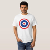 T-shirt Cible du drapeau thaïlandais (Devant entier)