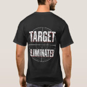 T-shirt Cible Éliminée – Réticule de Crâne (Dos)
