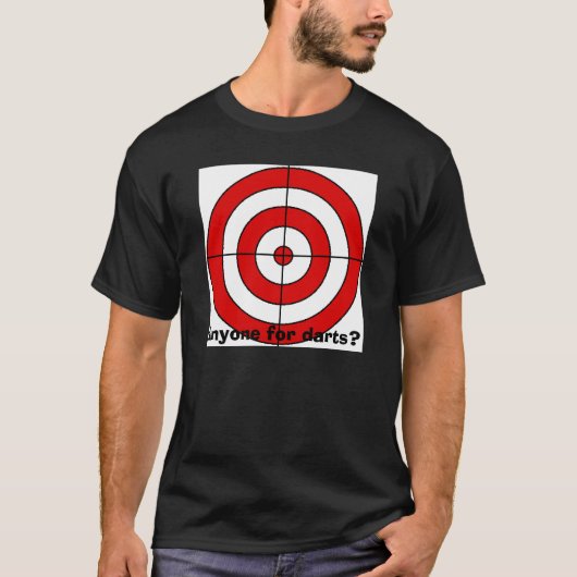 T-shirt cible, n'importe qui pour des dards ? (Devant)