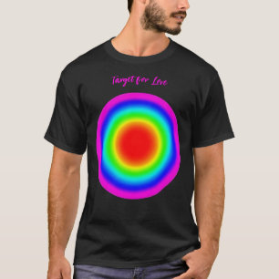 T-shirt Cible pour l'amour – Art de la fierté