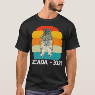 T-shirt Cicada Funny Insect Adultes adultes 2021 les année