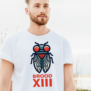 T-shirt Cicada Magicicada Brood XIII Texte personnalisé