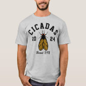 T-shirt Cicadas 2024 College Style (Devant)