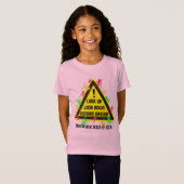 T-Shirt CICADAS AUTOUR DE 2024 Symbole de danger amusant e (Devant entier)