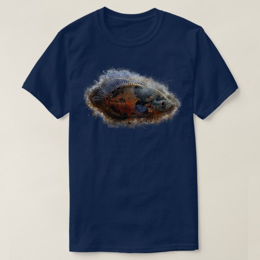 T-shirt Cichlide de paon Astronotus ocellatus (Design devant)