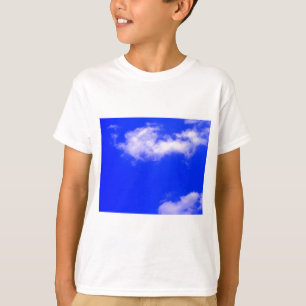 T-shirt Ciel bleu clair et nuages blancs