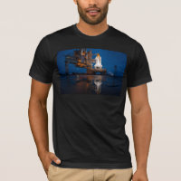 Ciel bleu pour le lancement de la navette spatiale