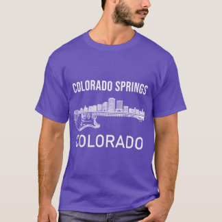 T-shirt Ciel de Colorado Springs Musique Colorado Souvenir